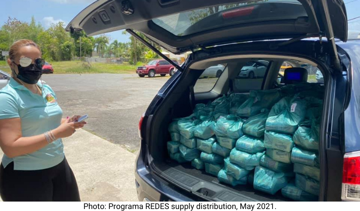 Photo: Programa REDES supply distribution, May 2021.