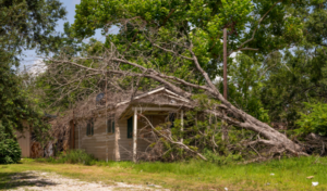 Residences in Sulphur, Louisiana are still severely damaged and under construction almost a year after back-to-back Hurricanes Laura and Delta swept through the area in August and October. 