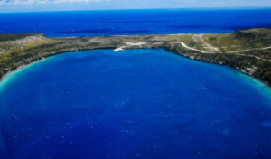 A landscape shot of Môle-Saint-Nicolas, at the northern tip of Haiti's northern arm.