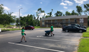Youth from St. John the Divine in Sun City Center, FL, traveled to Mayfield and Fulton, Kentucky and worked with youth from St. John’s Murray to assist with recovery efforts.