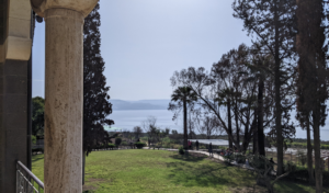 View from the top of the Mount of Beatitudes.