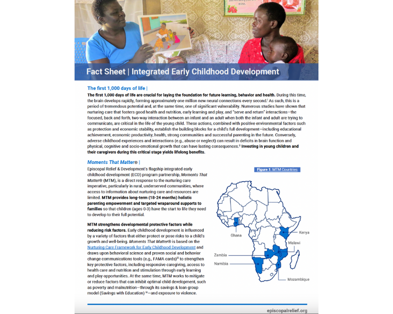 Fact Sheet | Integrated Early Childhood Development