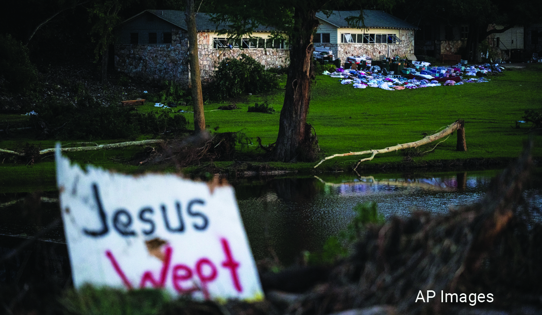 QR Code Flyer to Support those Affected by the Texas Hill Country flooding