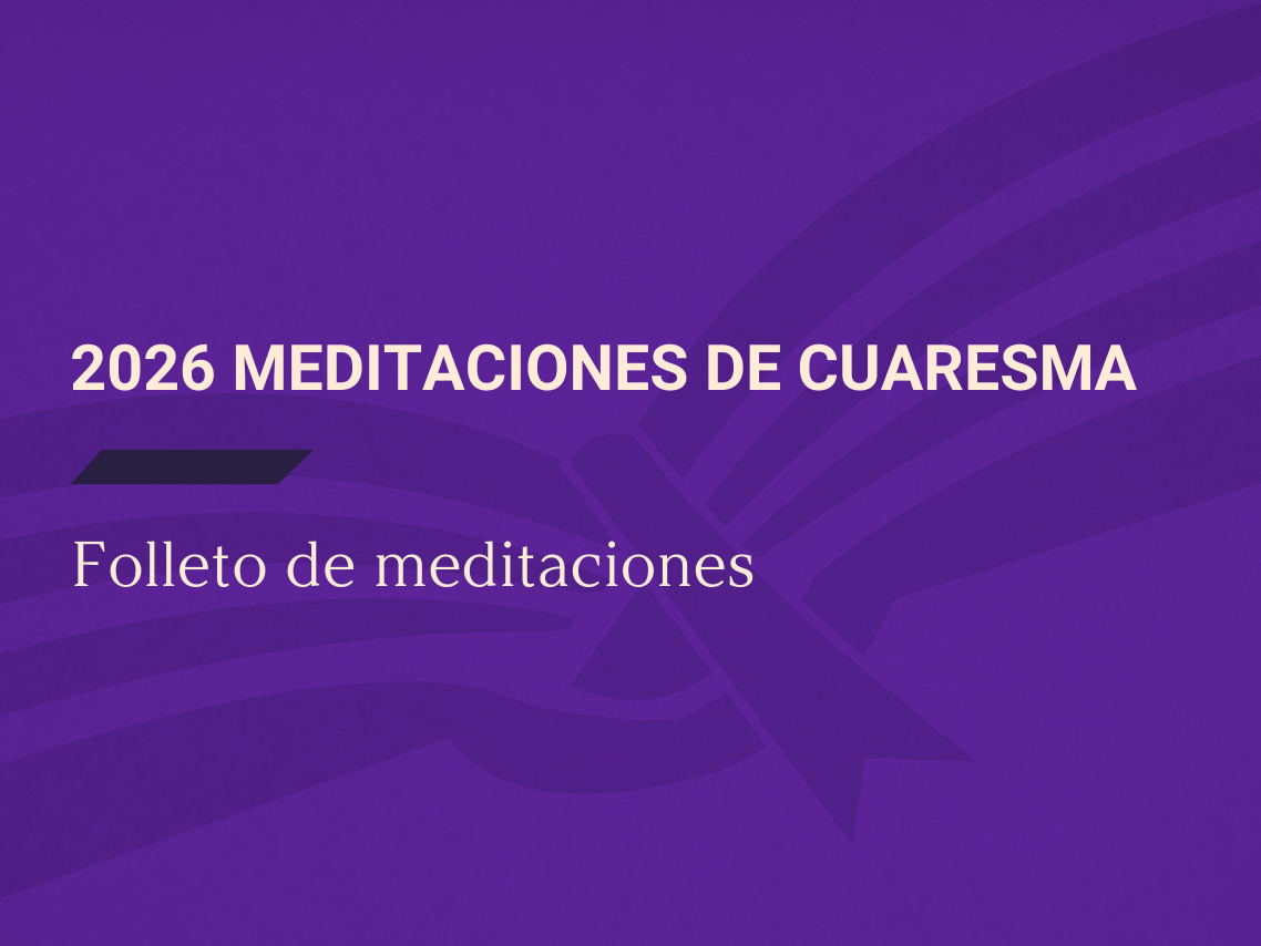 2026 Meditaciones de Cuaresma 💜 Folleto de meditaciones