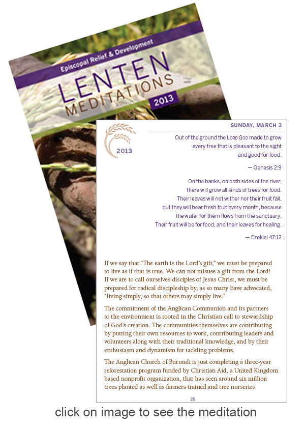 Lent, Lenten Meditations, Episcopal, hunger, poverty