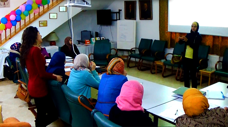 Adult Sign Language Training Class at Za'atari Disability Center