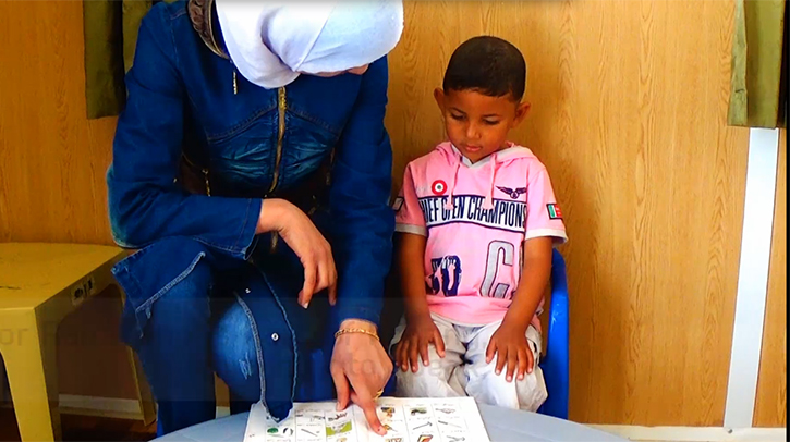 Rami Learning to Speak at Za'atari Disability Center