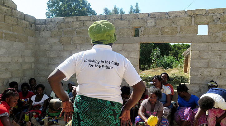 Zambia ECD Mansa caregivers cooking class.