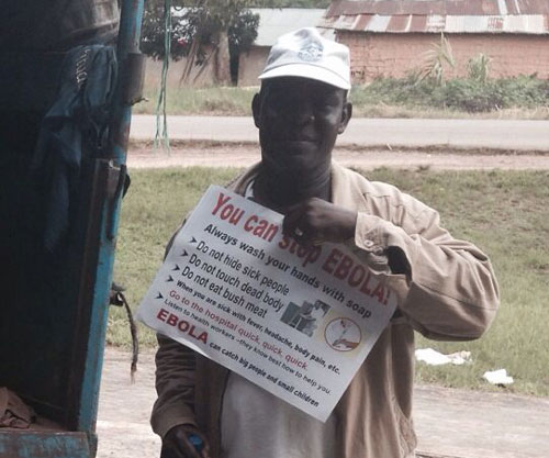 Detail of Ebola Prevention Information Poster