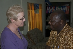 The Rev. Joy Daley (L) with Dean Jacob, Executive Director of the Anglican Diocesan Development and Relief Organization (ADDRO)